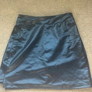 Shein leather mini skirt